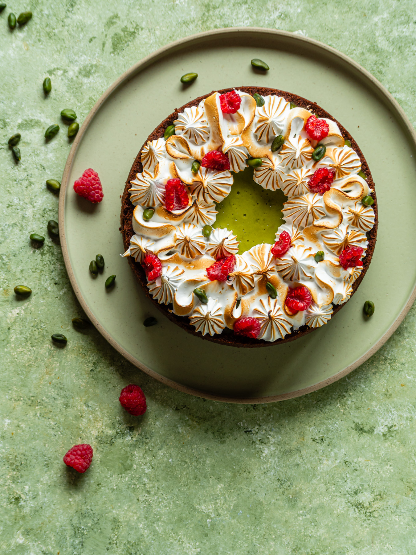 Pistachio cheesecake